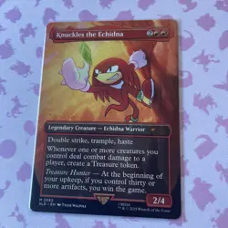 MTG Knuckles the Echidna Secret Lair Drop Regular Card. More In Store Sonic - Image 2