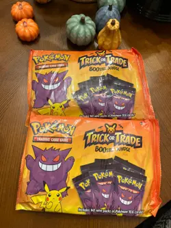 2 Pokemon Halloween Trick or Trade BOOster Bundle 2023 40 Packs Total 240 Cards - Image 1