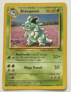 🔥 Nidoqueen 23/64 🔥 Original Non Holo Rare Jungle Set Pokemon Card WOTC 1999 - Image 1