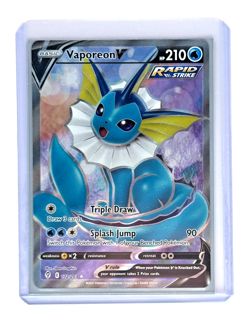 Vaporeon V 172/203 Holo - Evolving Skies SWSH07 - Pokemon Trading Card Game - NM - Image 1