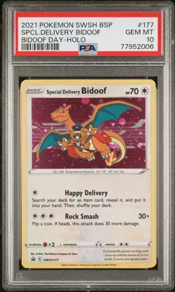 Special Delivery Bidoof SWSH177 SWSH: Sword & Shield Promo Cards Holo - Image 1