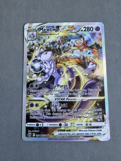 Mewtwo VSTAR Crown Zenith: Galarian Gallery Ultra Rare Card #GG44/GG70 - Image 1