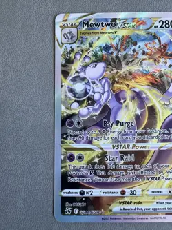 Mewtwo VSTAR Crown Zenith: Galarian Gallery Ultra Rare Card #GG44/GG70 - Image 2