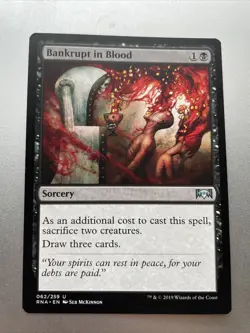 Bankrupt in Blood * Ravnica Allegiance * 62 * Base * NM * MTG @2123* - Image 1
