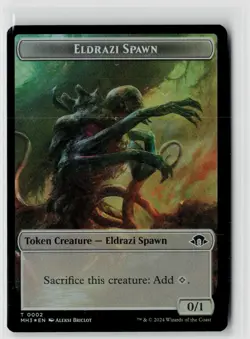 MTG Modern Horizons 3 Eldrazi Spawn // Clue Foil x1 NM Token - Image 1