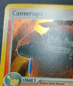 Pokemon TCG Card Camerupt EX Deoxys 4/107 Holo Rare - Scratches On Foil - LP/MP - Image 3