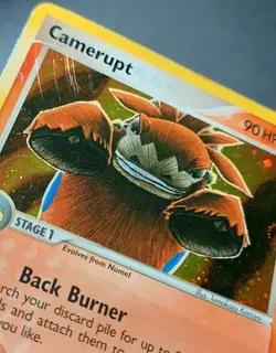 Pokemon TCG Card Camerupt EX Deoxys 4/107 Holo Rare - Scratches On Foil - LP/MP - Image 5