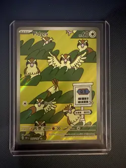 Pokemon TCG Sv03: Obsidian Flames Pidgey Holo Card 207/197 Near Mint Condition - Image 1
