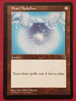 Magic The Gathering TEMPEST PEARL MEDALLION artifact card MTG - Image 1