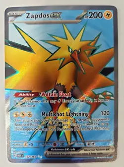 Zapdos ex 192/165 Full Art Secret Rare Pokemon Card NM/M Scarlet & Violet 151 - Image 1