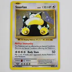 Pokemon Snorlax XY179 Holo Promo XY Black Star Promos TCG Card LP 2016 Retro - Image 1