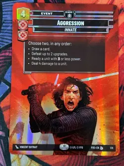 Star Wars Unlimited - Aggression (138) Sector and Regional TCG Promo Card SN1 - Image 1