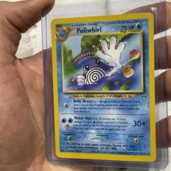 Pokemon Poliwhirl 44/75 Neo Discovery Unlimited NM/MT Uncommon Nintendo Card TCG - Image 2