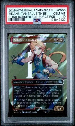 2025 MTG FINAL FANTASY #0550 ZIDANE, TANTALUS THIEF PSA 10 - Image 1