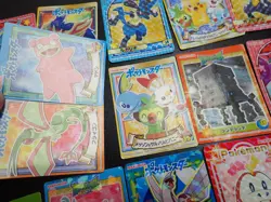 Pokemon Card Marumiya Holo Sticker x15 Pikachu Garchomp Flygon etc #4444 - Image 4
