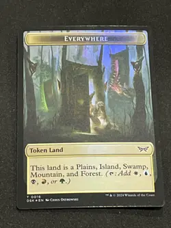 Everywhere - Token Land - Duskmourn Foil x1 #16 - NM plus x1 Bonus Token! - Image 1