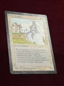 MTG Beta White Knight Excellent/Lightly played - Image 2