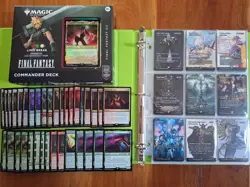 MTG Binder Collection Lot 2 Final Fantasy Decks Tifa Cloud Limit Break Commander - Image 1