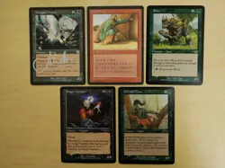 Magic the Gathering (MtG): Whimsical set of 5 Cards (Promo , Signed, etc.) (EX+) - Image 1