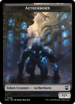 Aetherborn+Servo 2-Sided Token 9+33 MTG Commander M3C NP - Image 1