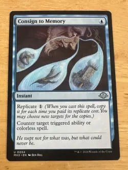 MTG NM Consign to Memory Modern Horizons 3 0054 Regular Uncommon - Image 1