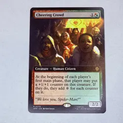 Cheering Crowd (Extended Art) Marvel's Spider-Man MTG NM - Image 1