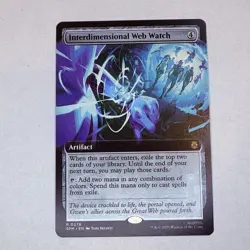 Interdimensional Web Watch (Extended Art) Marvel's Spider-Man MTG NM - Image 1