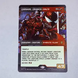 Carnage, Crimson Chaos (Borderless) Marvel's Spider-Man MTG NM - Image 1