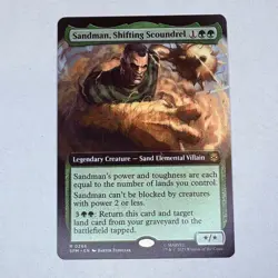 Sandman, Shifting Scoundrel (Extended Art) Marvel's Spider-Man MTG NM - Image 1