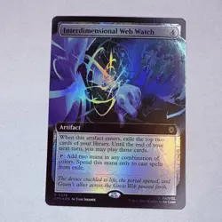 Interdimensional Web Watch (Extended Art) Marvel's Spider-Man Foil MTG NM - Image 1
