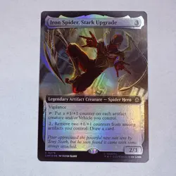 Iron Spider, Stark Upgrade (Extended Art) Marvel's Spider-Man Foil MTG NM - Image 1