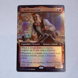 J. Jonah Jameson (Extended Art) Marvel's Spider-Man Foil MTG NM - Image 1