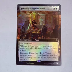 Friendly Neighborhood (Extended Art) Marvel's Spider-Man Foil MTG NM - Image 1
