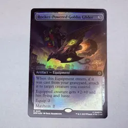Rocket-Powered Goblin Glider (Extended Art) Marvel's Spider-Man Foil MTG NM - Image 1