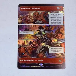 Maximum Carnage (Borderless) Marvel's Spider-Man Foil MTG NM - Image 1