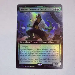 Lizard, Connors's Curse (Extended Art) Marvel's Spider-Man Foil MTG NM - Image 1