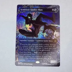 Symbiote Spider-Man (Borderless) Marvel's Spider-Man Foil MTG NM - Image 1