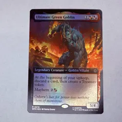 Ultimate Green Goblin (Extended Art) Marvel's Spider-Man Foil MTG NM - Image 1