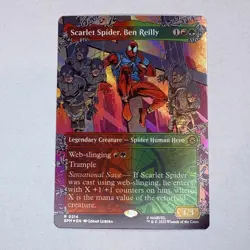 Scarlet Spider, Ben Reilly (Borderless) Marvel's Spider-Man Foil MTG NM - Image 1