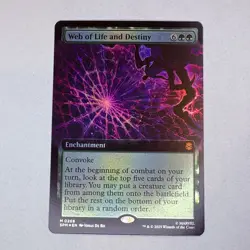 Web of Life and Destiny (Extended Art) Marvel's Spider-Man Foil MTG NM - Image 1