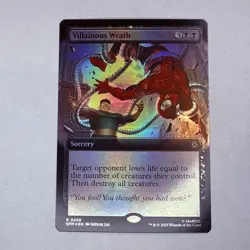 Villainous Wrath (Extended Art) Marvel's Spider-Man Foil MTG NM - Image 1