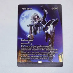 Nine Lives (Borderless) Marvel Universe Eternal-Legal MTG NM - Image 1