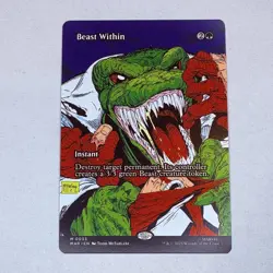 Beast Within (Borderless) Marvel Universe Eternal-Legal MTG NM - Image 1
