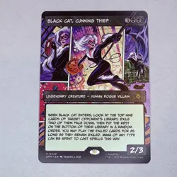 Black Cat, Cunning Thief (Borderless) Marvel's Spider-Man MTG NM - Image 1