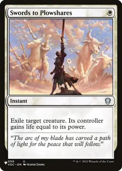 Swords to Plowshares (#VOC-99) The List NM MTG - Image 1