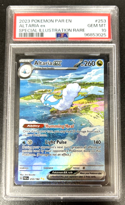 2023 POKEMON PAR EN-PARADOX RIFT SPECIAL ILLUSTRATION RARE ALTARIA EX PSA 10 - Image 1