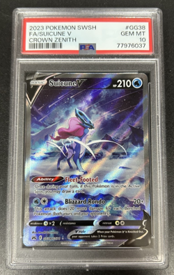 2023 POKEMON SWSH FA/SUICUNE V CROWN ZENITH #GG38/GG70 PSA 10 GEM MINT - Image 1