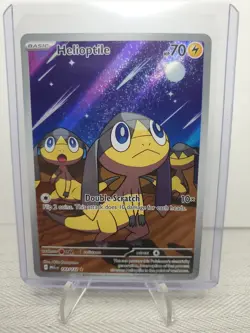 2025 Pokemon Mega Evolution Illustration Rare Full Art Holo Helioptile 143/132 - Image 1