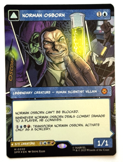 NORMAN OSBORN GREEN GOBLIN Borderless Foil - Spider-Man MTG Magic - Image 1