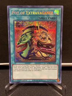 POT OF EXTRAVAGANCE MP20-EN030 1ST EDITION SECRET RARE YUGIOH! NM - Image 1
